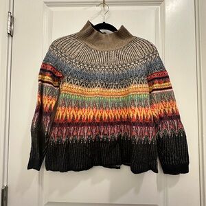 Anthropologie Multicolor Cowl Neck Sweater